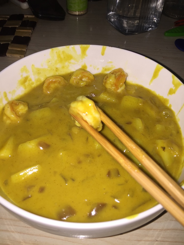 椰香鲜虾咖喱