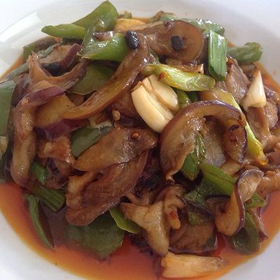 青椒炒茄子