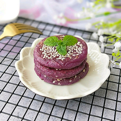 芝香紫薯饼