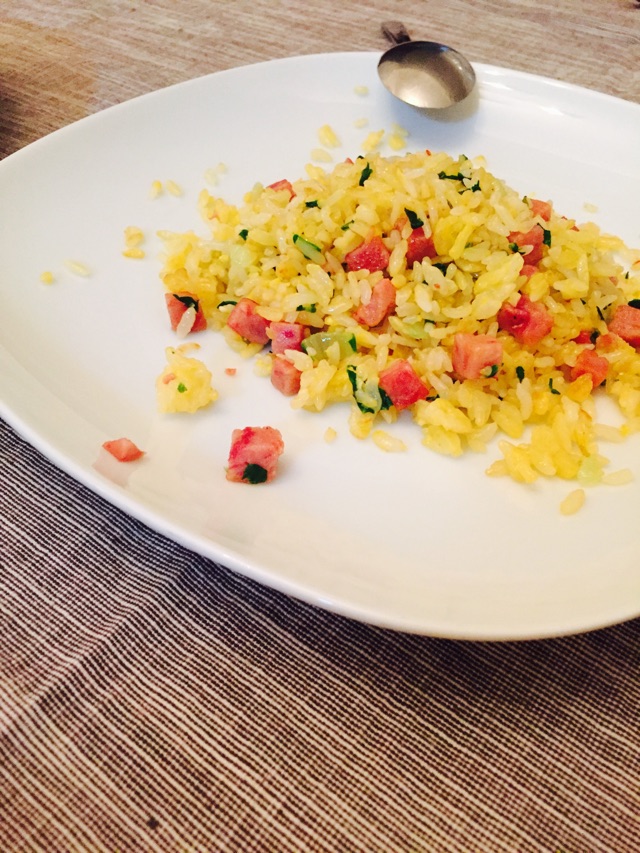 黄金蛋炒饭的做法图解2