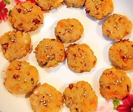 三文鱼蔬菜饼的做法