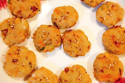 三文鱼蔬菜饼