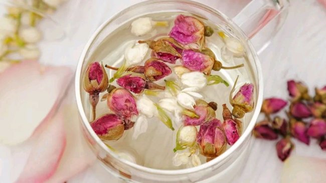 春分——茉莉玫瑰双花茶的做法