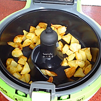 无油椒盐土豆块（空气炸锅版）的做法图解6