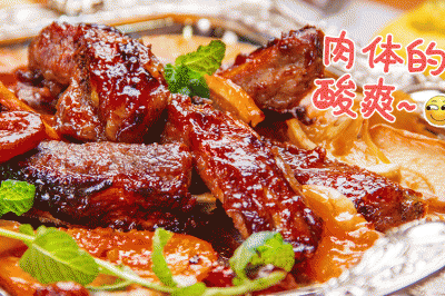 小羽私厨之水果烤排骨