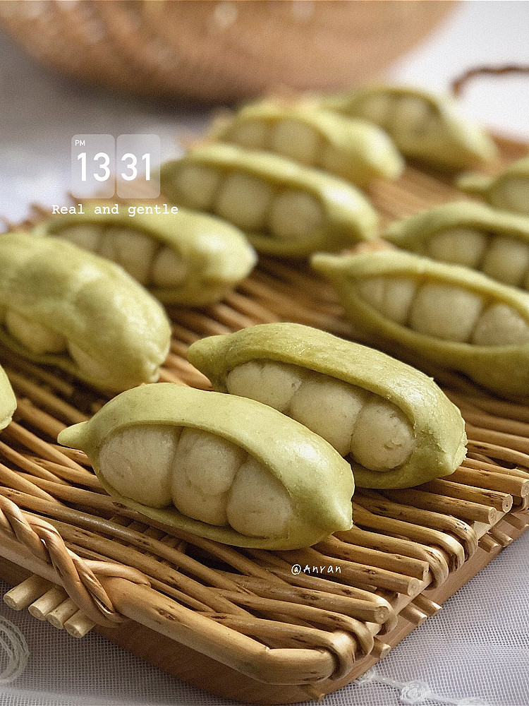 勾起宝宝食欲超可爱的豌豆荚馒头好吃又好看的做法