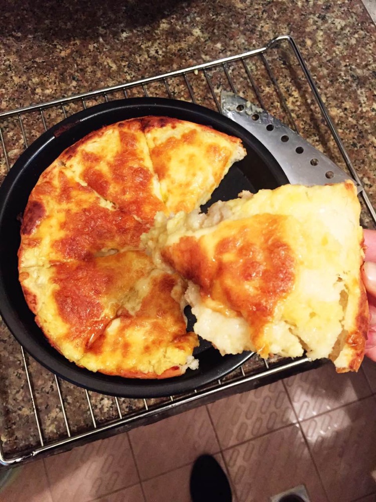 榴莲披萨来啦带饼皮（面饼是用面包机和面）