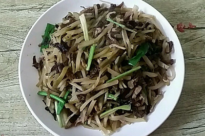 木耳榨菜炒肉丝