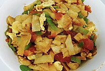 西红柿鸡蛋炒饼的做法