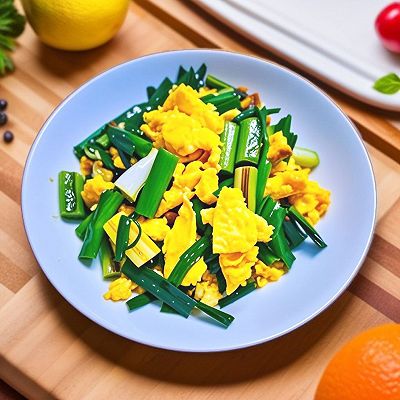 蒜苗炒鸡蛋香到舔盘