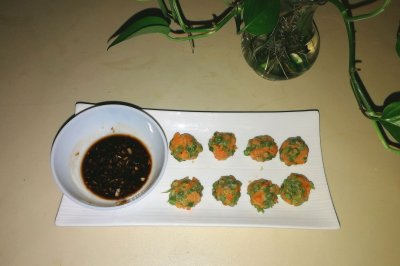 清蒸五彩蔬菜丸子