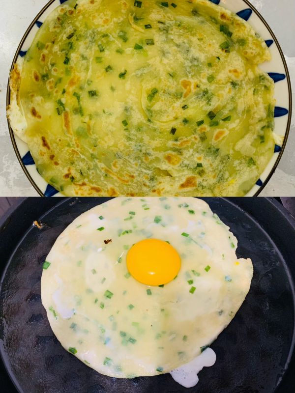 葱香手抓饼（快速早餐必备）