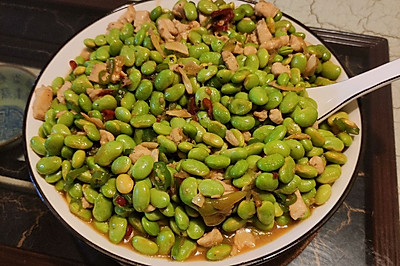 下饭菜丨鸡胸肉炒毛豆
