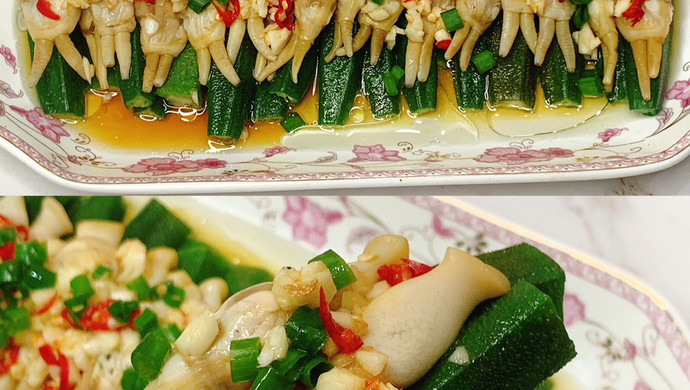 推荐一个称心如意的年夜饭菜单～秋葵蛏子