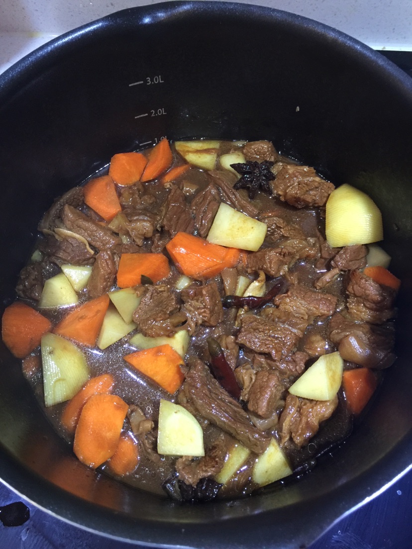 红炖牛肉（适合新手，不知道算红烧还是炖，哈哈哈）的做法图解11