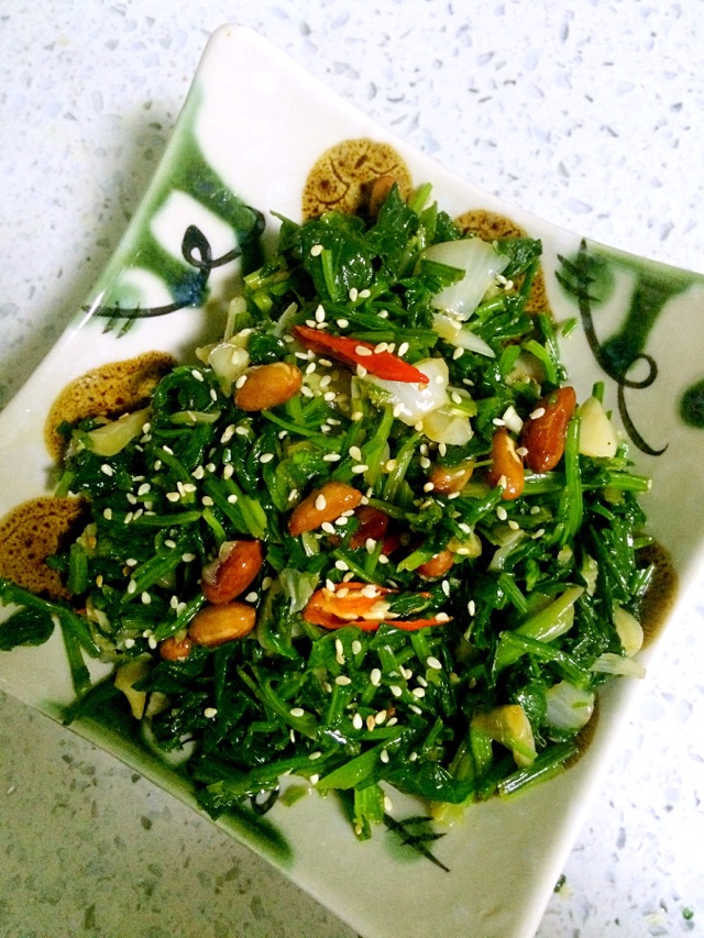 凉拌菠菜