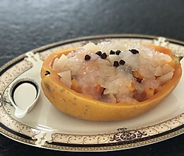 木瓜炖雪蛤的做法