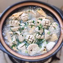 腐竹平菇肉丸汤