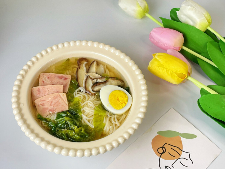 快手热汤面的做法