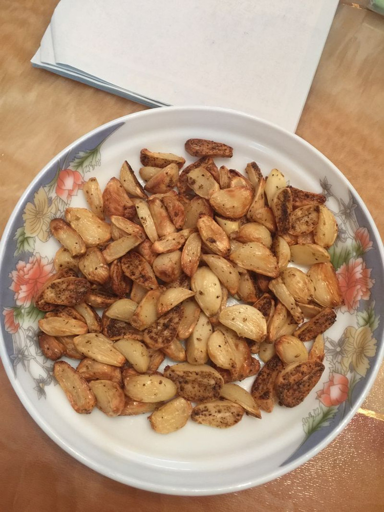 黑椒孜然炸蒜瓣(空气炸锅)的做法