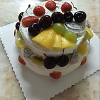 双层水果生日蛋糕（零基础秒变蛋糕师，超详细步骤！）的做法图解19