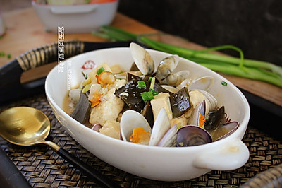 蛤蜊豆腐炖海带