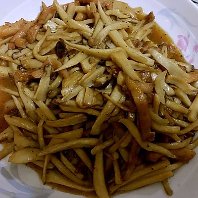 黑椒鸡丝杏鲍菇