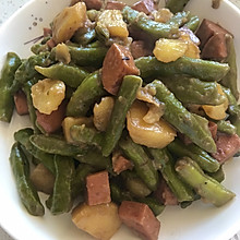 土豆炖豆角火腿肠 大乱炖～
