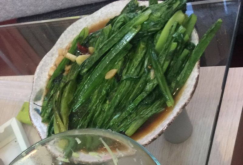 白灼油麦菜