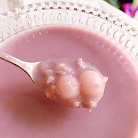 椰香紫玉露--牛奶荔芋捞圆子，就是爱荔芋！的做法图解6