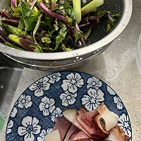 菜苔炒腊肉的做法图解1