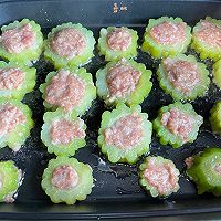 #刘畊宏女孩减脂饮食#创意减脂餐之苦瓜羊肉饼的做法图解5