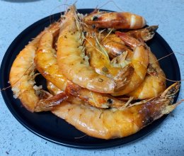 海盐烤大虾—减肥懒人换口味做法的做法