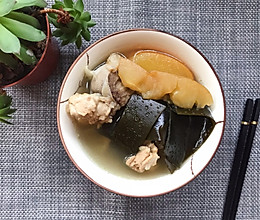 苹果海带煲排骨汤的做法