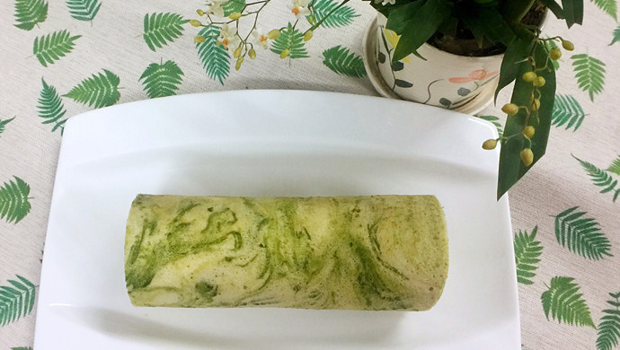抹茶双色蛋糕卷