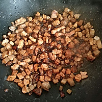 香菇鸡胸五花肉茼蒿莴苣土豆盖浇饭的做法图解2