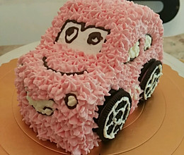 汽车生日蛋糕（6寸）的做法