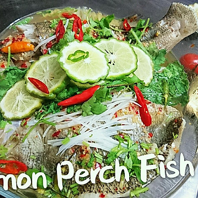 【蜜桃爱泰国菜】清蒸柠檬鲈鱼 Perch Lemon