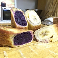 紫薯香蕉吐司卷的做法图解7