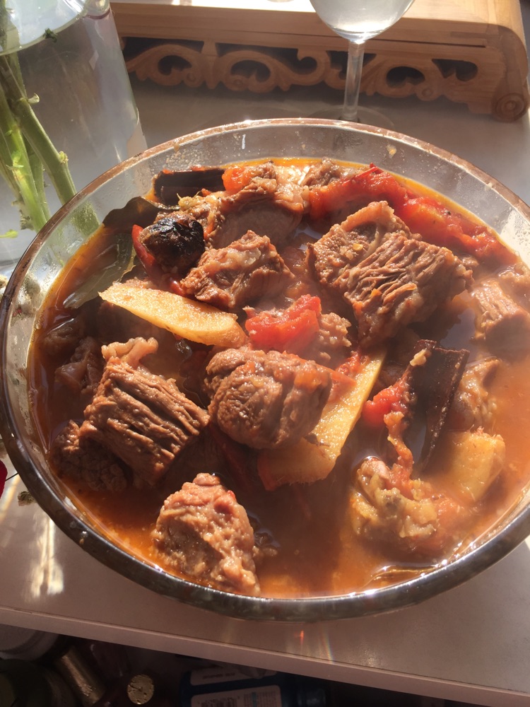 牛肉炖柿子的做法图解6