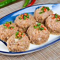 #家乡年味 鲜才够味#蒸荸荠肉丸的做法图解7