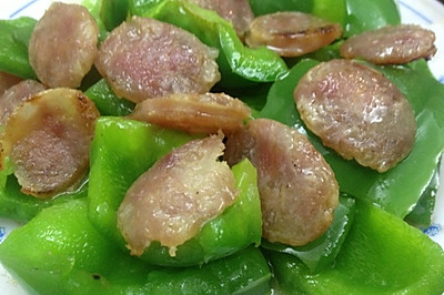 青椒炒腊肠