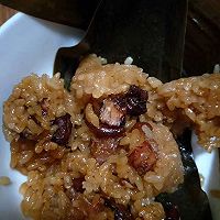 卤肉蛋黄粽的做法图解7