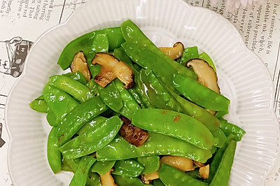 香菇炒荷兰豆