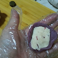 紫薯桃山皮月饼的做法图解2
