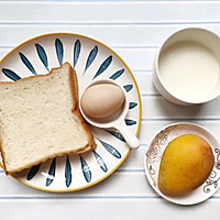 简单快手早餐～酸奶芒果西多士+酸奶麦片的做法图解1