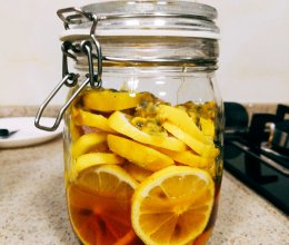 蜂蜜柠檬百香果的做法
