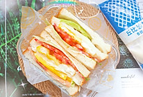 #丘比三明治#像彩虹一样的三明治的做法