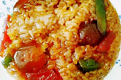 金玉满堂（红糖豆沙八宝饭）