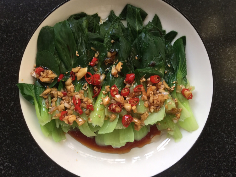 白灼油菜的做法